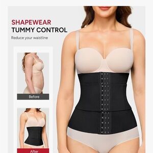 Nebility Black Tummy Control Waist Trainer Shapewear